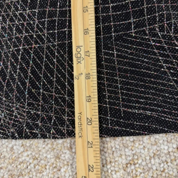 VTG R&M Richard Black Holiday Blouse Vest Classic Top Sparkly Electric SZ 10 - Picture 9 of 10